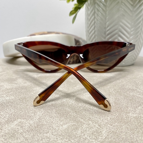 DIFF X Adrienne Bailon Chateau 53mm Cat Eye Sunglasses | New in Case - Picture 4 of 9